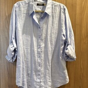 Ralph Lauren Blue Casual Button Down Shirt
